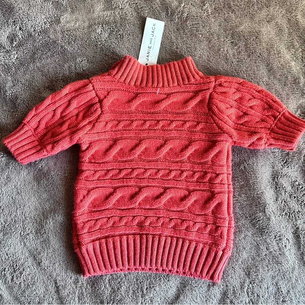 Janie and Jack  Cable Knit Turtleneck 
Girl size 6/12 Months - Picture 9 of 9